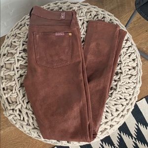 7 for all Mankind leather like skinny